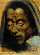 Head of a Damned Soul from Dante's 'Inferno,' Head of a Damned Soul from Dante's 'Inferno' (verso)