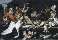 Still Life with Dead Game, Fruits, and Vegetables in a Market
