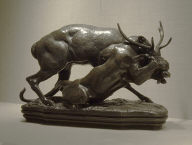 Panther Seizing a Stag