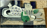 Glass, Grapes and Pear