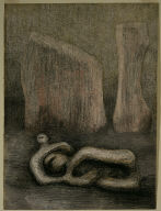 Reclining Figure with Pink Rocks