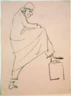 Man with Foot on Box