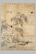 Birds, Ducks, and Willow Tree