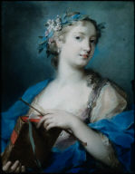 Portrait of a Woman Wearing a Laurel Wreath