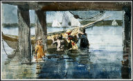 Children Playing under a Gloucester Wharf