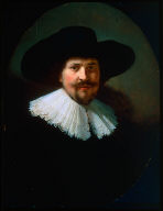 Portrait of a Man Wearing a Black Hat