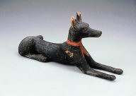 Wooden figure of Anubis