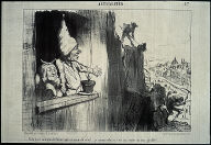 'There my flower pot will have some sunshine...I will finally know whether it is a rose or a carnation' ['Voilá donc mon pot de fleurs qui va avoir du soleil...je saurai enfin si c'est un rosier ou une giroflée'] (from 'Actualités,'