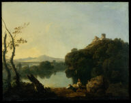 River Landscape with a Boy Fishing (On the Arno)