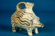 Vase in the shape of a standing hedgehog