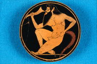 Kylix (wine cup) with Seilenos drinking