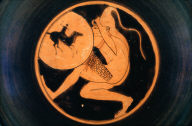 Kylix (wine cup) with archer