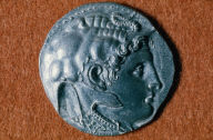 Tetradrachm of Ptolemy I with head of deified Alexander the Great