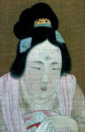 Court Ladies Preparing Newly Woven Silk
