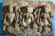 Part of a Sapta-Matrka Group: Siva, Brahmani and Mahesvari