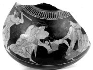 Psykter (wine cooler) with the death of Pentheus