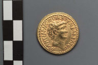 Aureus with head of M. Antonius