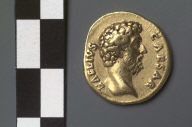 Aureus with head of L. Aelius