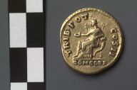 Aureus with head of L. Aelius