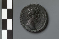 Dupondius with head of Aelius