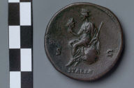 Sestertius with head of Antoninus Pius