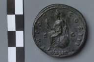 Sestertius with bust of Antoninus Pius