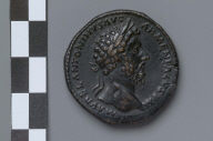 Sestertius with bust of Marcus Aurelius