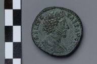 Sestertius with bust of Marcus Aurelius