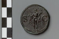 Dupondius with head of Agrippa