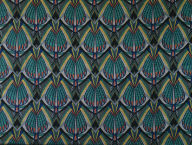 Hand Block Printed Linen: Abstract Design