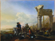 Hunters Near Ruins