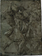 Man in Armor Beside a Chariot