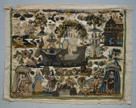 Stumpwork Panel: Story of David and Bathsheba
