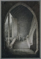 View of a Ruin in Meillerie Villaneuve, Switzerland