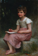 Seated Girl Writing