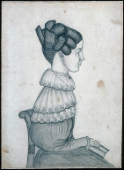 Young Lady with three-tiered eyelet collar