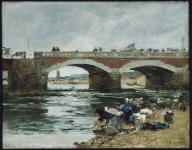 Washerwomen near a Bridge