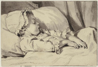 The Artist's Daughter Asleep (facing right)