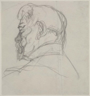 Portrait Head of a Bearded Man (An Inmate of the Maison de sante de Madrid, Paris)