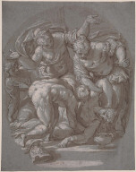 A Warrior and Three Women Attending a Dying(?) Woman