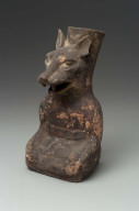 Anthropomorphic fox effigy jar