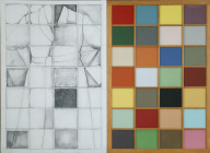 Self-Portrait Next to A Colored Window