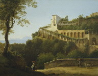 A Convent Near Naples, with a View of Capri