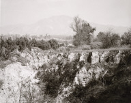 Eroding Edge of Abandoned Citrus Growing Estate, East Highlands, California