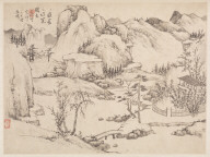 Landscape Album in Various Styles: Scenery of Mt. Chang-pai after Huang Kung-wang
