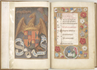 Hours of Queen Isabella the Catholic, Queen of Spain: Arms and Mottoes of Isabel la Católica, fol. 1 (verso)
