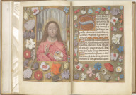 Hours of Queen Isabella the Catholic, Queen of Spain: Salvator Mundi, fol. 14 (verso)