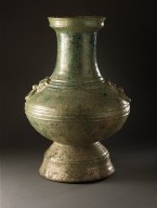 Funerary Jar (Hu) with Horizontal Bands