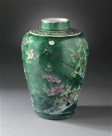 Jar (Ping) with Orchids, Camellias, and Magnolias