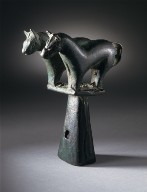 Finial (Dingshi) with Two Horses
